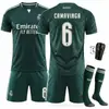 2627 Set de Club Camiseta 7 Vinicius C. Ronaldo Nuevo Real Madrid Alternativo 10 Mbappe Uniforme de Fútbol Verde