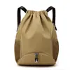 Bolsa con cordón personalizada con logo transfronteriza, bolsa de baloncesto, impermeable, gran capacidad, bolsa de gimnasio multifuncional, bolsa de entrenamiento