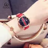 Reloj de Mujer Estilo Vintage Europeo con Esfera Retro Única, Correa Colorida, Números Romanos, Calendario, Correa de Cuero Colorida, Reloj para Mujeres Estudiantes, Resistente al Agua
