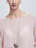 Blusa de Punto Ligera de Algodón, Bambú y Lino para Mujer, Verano 2025, Corte Holgado, Sensación Relajada