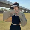 Ropa de verano nueva para mujer de seda helada con protección solar, protección UV, súper elegante y versátil, adecuada para ciclismo, conducir y como chal exterior.