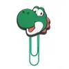 Clipes de Papel Coloridos Grandes de Desenho Animado em PVC do Mario Material de Escritório Divisórias de Página Fofas Marcadores de Página Clipes de Papel Criativos