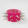 Joyería de Venta Caliente Transfronteriza Europea y Americana Estilo Punk Pulsera de Cuero PU de Doble Fila Pulsera de Tendencia de Personalidad de Motocicleta Pulsera