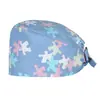 Gorro quirúrgico para mujer, gorro de algodón estampado, gorro para sala de operaciones de doctor, gorro de enfermera, gorro de luna, gorro para casa, gorro de chef tipo cúpula