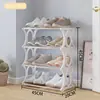 Sapateira Simples Multicamadas Montável Mais Vendida do Brasil, Sapateira Pequena para Dormitório, Estante de Armazenamento Doméstico, Armário de Sapatos, Estante de Armazenamento para Entrada