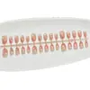 Nuevas tiras de arte de uñas listas para usar al por mayor redondas cortas estilo coreano lunares coloridos rosa nude lindo femenino arte de uñas