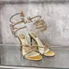 Zapatos de Tacón Alto con Pedrería de Diseño Exclusivo Verano 2026 Comercio Exterior Europeo y Americano Tacón Fino Flor Mariposa Socialité Europea y Americana Zapatos de Boda para Mujer