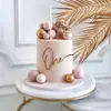 Decoração Lateral de Bolo de Primeiro Aniversário de Bebê Estilo Ins Transfronteiriço Decoração de Acrílico para Um Ano Decoração de Bolo de Acrílico