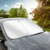 Parasol Delantero para Parabrisas, Protección Solar para Coche, Aislamiento Térmico, Antideslumbrante, Anti-UV para Uso en Coche