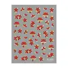 Redanco5D Em relevo Ins Popular Desenho Animado Adesivos de Unha com Flores de Folha de Ouro Acessórios de Decoração de Unha 3D Dr1653