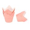 Suministro Exclusivo Transfronterizo de Capacillos para Cupcakes de Tulipa con Diseño de Copa de Llama, Capacillos de Papel para Pastel a Prueba de Aceite y Resistentes a Altas Temperaturas, Capacillos para Muffins