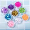 Conjunto de joias com glitter e lantejoulas para unhas, 12 cores, faça você mesmo, cola para gotas de lodo, material para decoração de maquiagem de palco