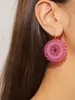 Joyería Transfronteriza Europea y Americana, Pendientes Tejidos de Cuentas Coloridos Hechos a Mano Estilo Étnico, Pendientes de Cuentas de Semilla de Cristal