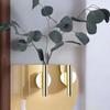 Decoración de pared estilo nórdico flor artificial arreglo floral decoración sala de estar colgante de metal pared de fondo flor falsa decoración de pared interior jarrón