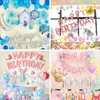Globo de Juguete de Dibujos Animados para Bebé Luna Llena Cien Días de Edad Globo de Cumpleaños para Niños Set de Decoración para Escena de Banquete