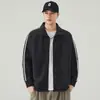 Sudadera Cardigan con Cremallera para Hombre con Cuello Alto, Color Sólido, Chaqueta Casual Retro Japonesa, Chaqueta de Moda Nueva Primavera/Otoño 2026
