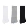 Calcetines de Cinco Dedos Algodón Puro para Hombre Verano Finos Calcetines de Dedo Partido Pilates Yoga Calcetines de Cinco Dedos Antideslizantes Transpirables Calcetines de Dedo Partido