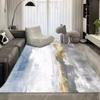 Tapete de Veludo Cristal Espesso Moderno Simples Acessível de Luxo Sala de Estar Quarto Mesa de Centro Tapete de Chão Azul Abstrato Tapete de Tinta