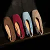 Zapatos Planos de Piel de Oveja de Primera Capa con Escote Bajo para Mujer, Nuevo Estilo de Primavera, Regalo, Piel Genuina, Cómodos, Estilo Coreano, Zapatos Planos de Escote Bajo para Mujer