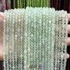 Suministrado directamente por el fabricante: cuentas redondas pequeñas de piedra natural, cuentas de arroz, cristal, turmalina, cuentas redondas de ágata, materiales hechos a mano para DIY, accesorios para pulseras