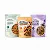 Bolsa de embalaje para snack saciante de reemplazo de comida, impresión digital sin tarifa de configuración, bolsa con base para snack instantáneo de avena en polvo, papel de aluminio