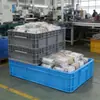 Caja de plástico para facturación de la UE, caja logística grande de la UE, caja de plástico para facturación con tapa, caja de material, caja de almacenamiento de piezas de fábrica de piezas de automóvil