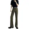 Streetwear Retro Americano Sencillo Travieso Genial Micro-campana Pantalones Vaqueros Hombres Tendencia Otoño/Invierno Moda Versátil Casual Pantalones Largos Modernos