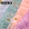 Tecido com Lantejoulas Dupla Camada Bordado em Renda em Estoque para Vestidos de Noiva, Véus, Vestidos Longos, Fantasias de Performance de Palco, Tecido para Roupas Femininas