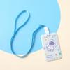 Juego de tarjetas deslizantes para estudiantes con diseño de astronauta de dibujos animados, cordón de astronauta, llavero para tarjeta de autobús, tarjeta de identificación, tarjeta de trabajo, venta al por mayor