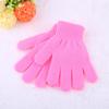Otoño e Invierno Cálidos Tejidos Acrílicos Creativos Color Puro Guantes Mágicos Guantes de Estudiante para Niños Ventas Directas de Fábrica Logotipo Opcional