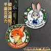 Imanes Magnéticos para Refrigerador de Nick y Judy de Zootopia - Edición Navideña, Imanes Magnéticos de Acrílico de Alto Valor para Refrigerador