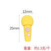 Design Original YQT Microfone Fofo Acessórios de Resina Cola de Creme Brinquedo para Brincar Presilha de Cabelo Brincos Acessórios DIY