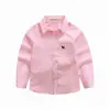Camisas para Niños, Camisas de Manga Larga para Niños, 3-14 Años, Primavera y Otoño, Cuello Camisero, Dibujos Animados, Casual, Niños de Edad Media y Mayores, Uniformes Escolares para Niños, Tallas Pequeñas y Medianas