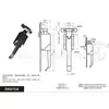 Shanghai Lianjiang DK615A fechadura industrial para porta dobradiça industrial fechadura elétrica para armário caixa de controle troca de fechadura Fechadura de caixa de máquina