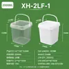 Cubos redondos de plástico transparente grueso de grado alimenticio con tapas, disponibles para venta al por mayor, cubos de plástico pequeños de la fábrica de origen, personalizables