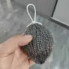 Viene con una Cuerda para Colgar, Bola de Alambre de Acero, Cepillo de Acero Inoxidable, Bola Limpiadora, Tamaño Grande 30g, Cepillo de Limpieza para el Hogar de Cocina para Ollas y Platos