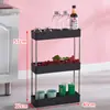 Soporta Dropshipping, Envío Gratuito Transfronterizo, Estante de Almacenamiento de Múltiples Niveles, Carrito, Estante de Almacenamiento para Espacios Pequeños, Estante de Almacenamiento de Cocina de Múltiples Niveles
