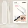 Pinzas para Extensiones de Pestañas con Logo Personalizado del Fabricante Pinzas para Pestañas de Acero Inoxidable Pintadas en Spray Pinzas para Pestañas Falsas Pinza de Pluma Dorada