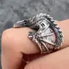 Dominante y Generoso Anillo de Dragón Volador de la Familia de Dragones de Game of Thrones para Hombres y Mujeres, Anillo Personalizado de Nicho Retro Europeo y Americano Exquisito y Genial