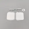 Eletrodos terapêuticos 50*50mm tecido não tecido tipo pino para terapia de reabilitação por pulso com forte adesão e baixa impedância