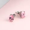 Explosiones Transfronterizas Pendientes Ovalados Simples Australianos Bao Pendientes Elegantes Joker para Mujer Pendientes de Moda Europeos y Americanos Pendientes de Cuatro Garras Trendy