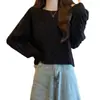 Suéter Pulóver de Punto Trenzado Vintage Transfronterizo de Manga Larga, Suéter Corto de Punto Estilo Coreano Estilo Universitario para Mujeres Petite, Versátil para Primavera y Otoño