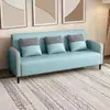 Sofá moderno minimalista para oficinas pequeñas, tela resistente a los arañazos de gato y fácil de limpiar, disponible en opciones de dos y tres plazas para salas de estar, tiendas de ropa y apartamentos de alquiler