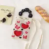 Monedero para Fiesta Estudiantil, Bolso para Teléfono Móvil de Compras, Bolso de Hombro Pequeño Tejido, Bolso de Mano Lindo Versátil, Bolso Cruzado Mini para Mujer