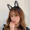 Diadema con orejas de gato para el pelo, tocado con sello para niña, diadema sexy de gato para otoño e invierno, popular en Internet 2021, nuevo y sencillo paquete de pelo.