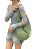 Bolsa de Ombro Única Tecida à Mão de Verão para Mulheres Bolsa Tote Grande Capacidade para Mulheres Bolsa Transversal de Palha Tecida Bolsa para Mulheres