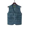 Chaleco de Hombre para Primavera y Otoño, Chaleco de Voluntario, Chaleco de Director de Fotografía Multibolsillos Ropa de Trabajo de Negocios, Chaleco de Reportero de Cine y Televisión