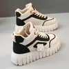 Botas de Nieve de Suela Gruesa para Mujer 2026 Invierno Más Terciopelo Más Grosor Botas Cortas Martin Zapatillas Deportivas de Caña Alta Zapatos de Tablero Cálidos Zapatos Grandes de Algodón