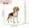 Nuevo colgante de llavero plano de perro acrílico transfronterizo para coches, decoración de San Valentín, estilo europeo y americano