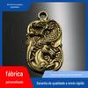 Pingente de chaveiro de carro com relevo em latão vintage, pingente de casal de celebridades online ao vivo, presente em estilo chinês